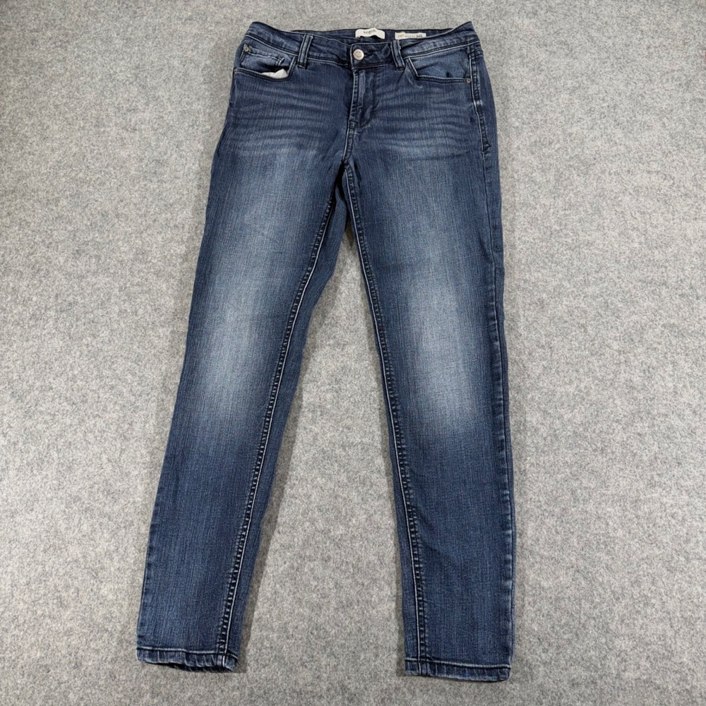Kensie Jeans Effortless Ankle Mid Rise Dark Wash Slim Denim 6/28 RN120246